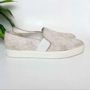 Vince Blair Cracked Leather Platform Sneaker 9M